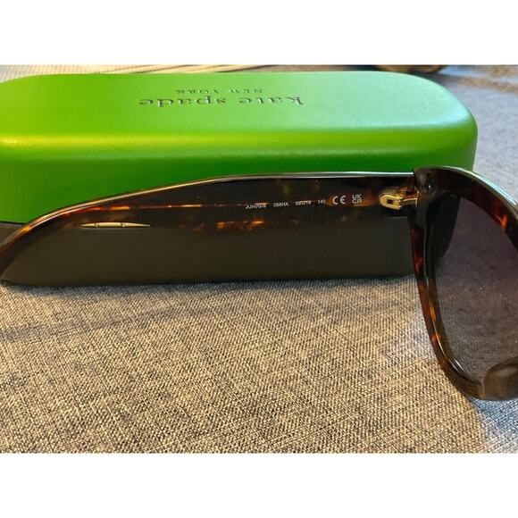KATE SPADE MARLAH CAT EYE TORTOISE SHELL FRAME SUNGLASSES $175 MSRP - Picture 10 of 14
